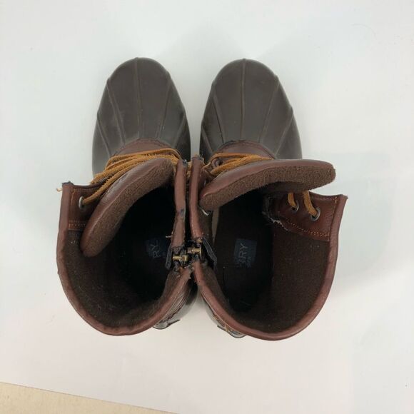 SPERRY Saltwater Duck Boots Dark Brown - Picture 4 of 10